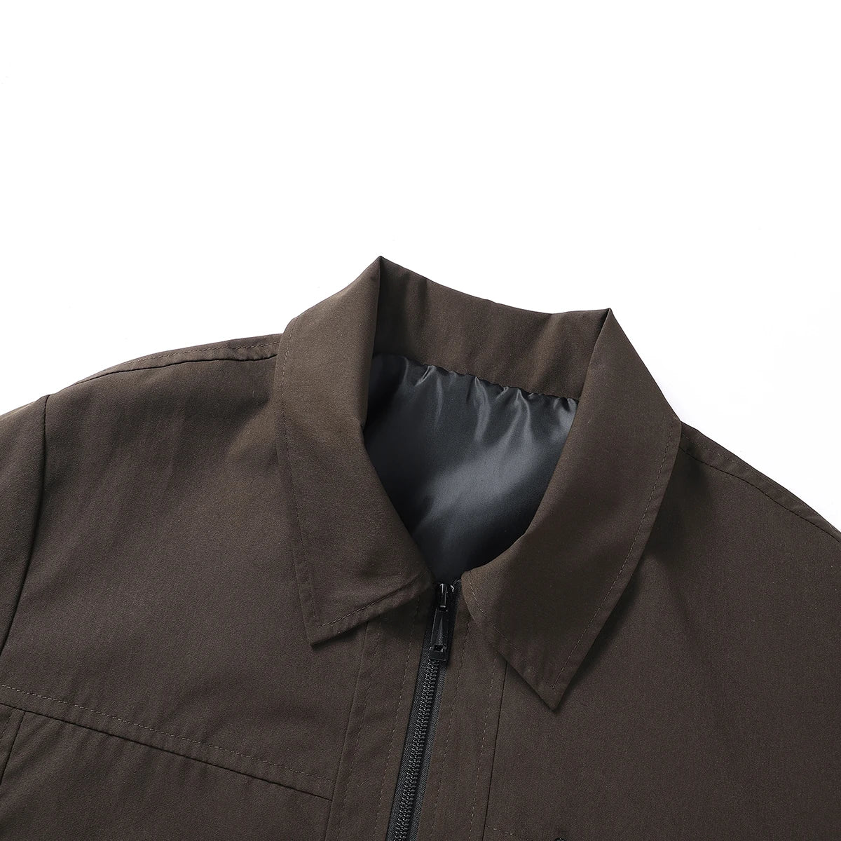 Men's Business Casual Jacket Brand Zipper Thin Spring Autumn Simple Solid Fashion Male Blazer Coats